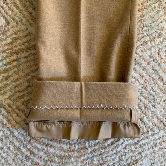 VINTAGE 90s RALPH by Ralph Lauren Wool Wide Leg Trousers Women's Size 8 RARE - Picture 11 of 11